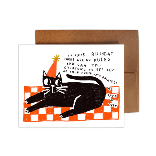 It's Your Birthday There Are No Rules, Greeting Card