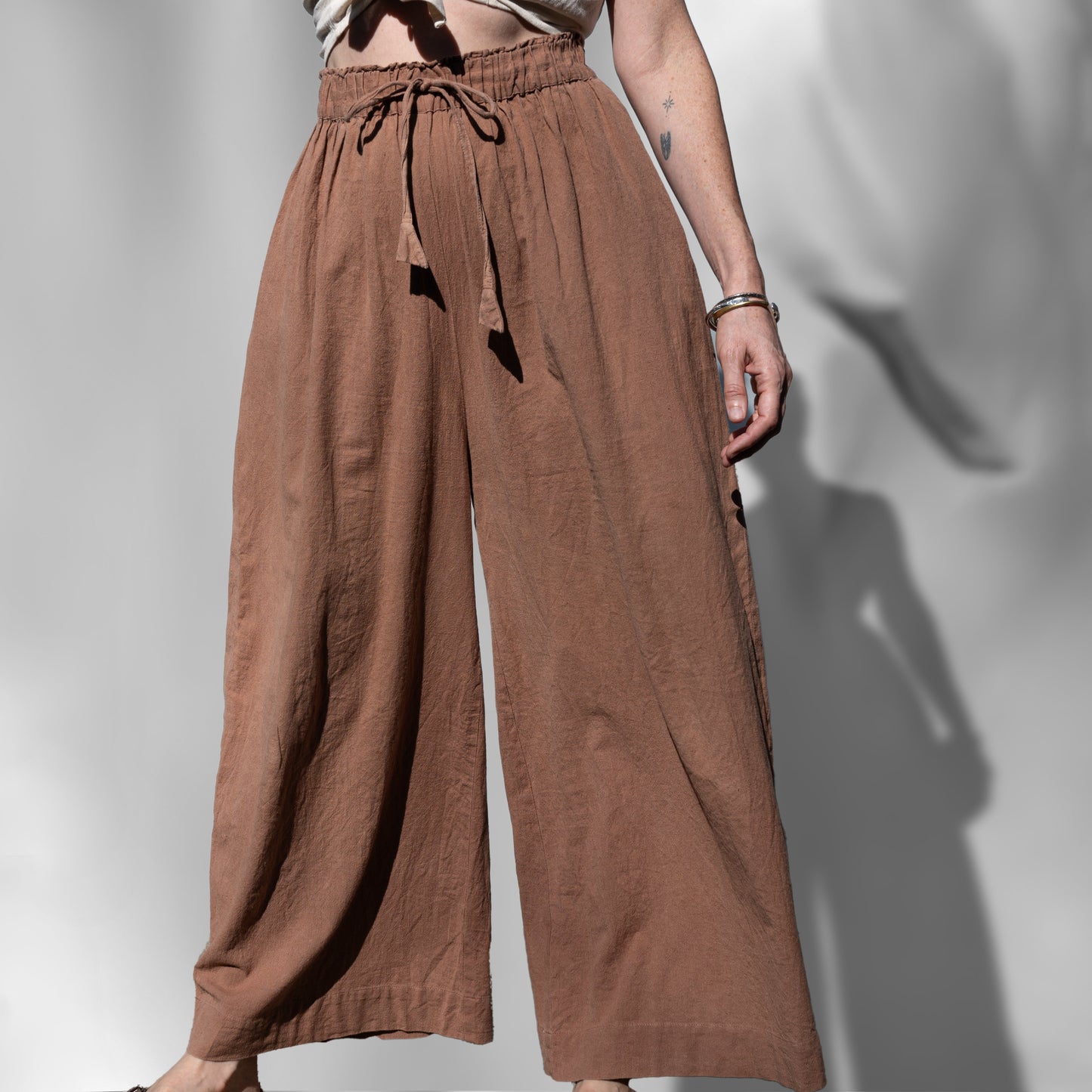 Rabina Trousers, clay pink *botanical dye