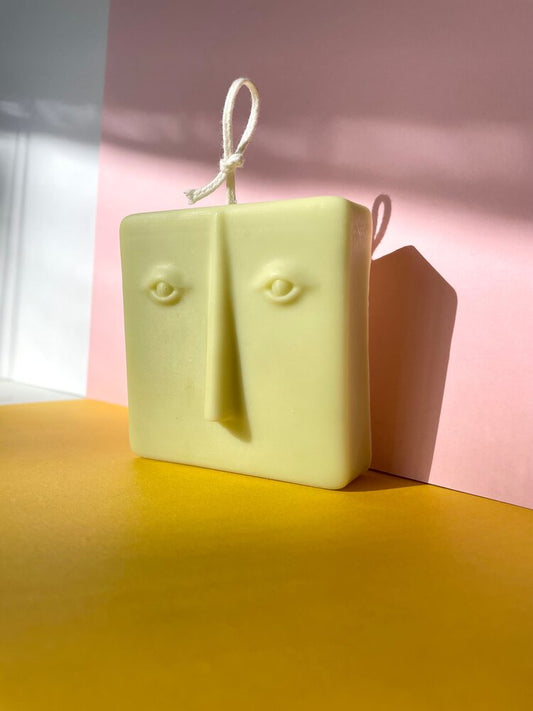Abstract Face Candles, Various - Small World Goods