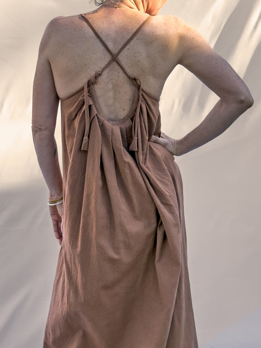 Anu Maxi Dress, rust *botanical dye