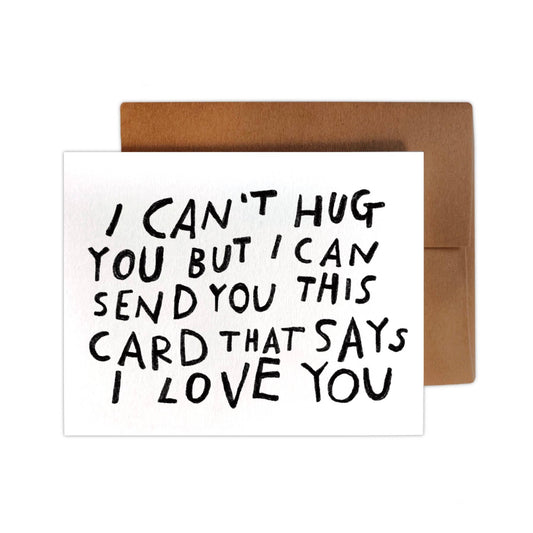 Can't Hug You, Greeting Card - Small World Goods