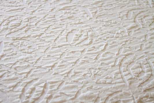 Handmade White Applique Coverlet - Small World Goods