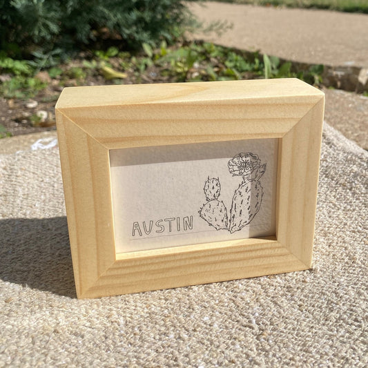 Mini Wood Framed Art - Small World Goods