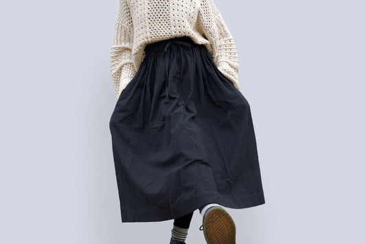 Padmasana Skirt/Dress, plum double dye