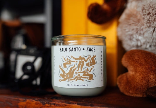 Palo Santo + Sage, large candle - Small World Goods