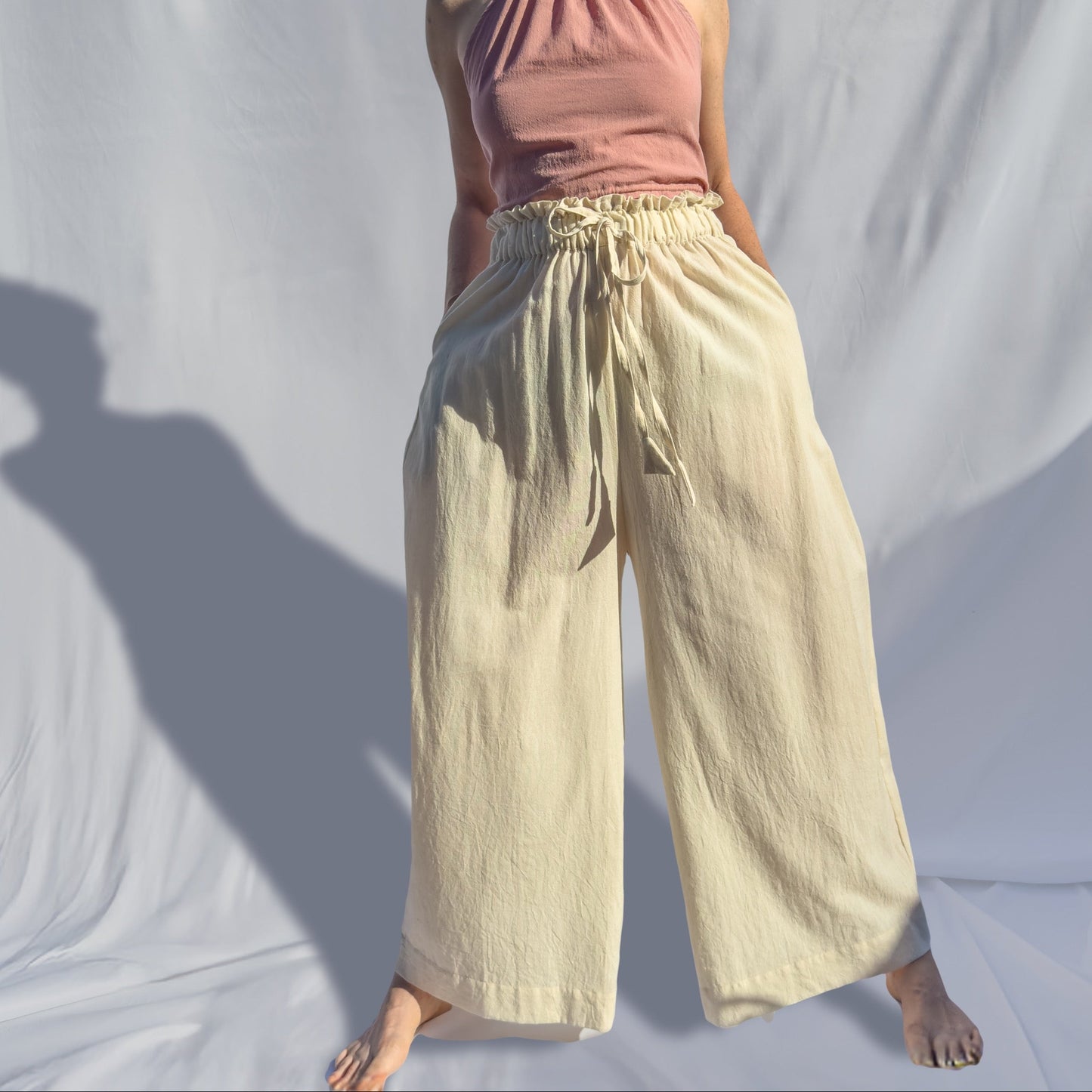 Rabina Trousers, clay pink *botanical dye