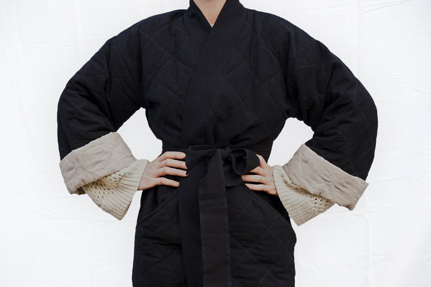 Nabina Quilted Jacket, stripes