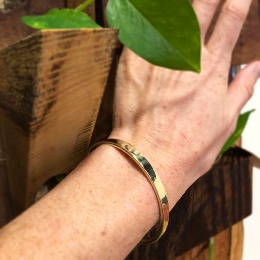 Simple Brass Bangle - Small World Goods