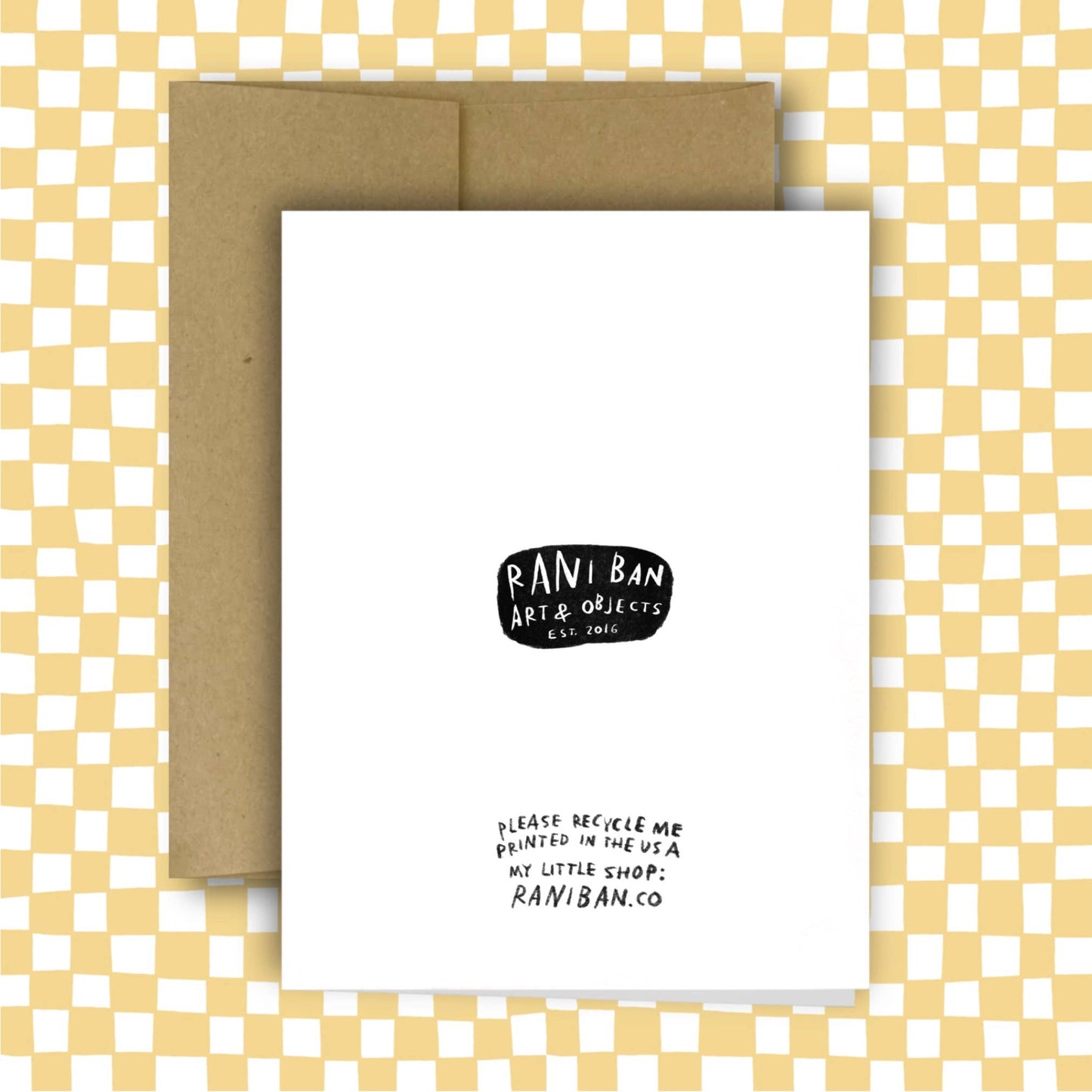 BROUGHT ME TO YOU Greeting Card