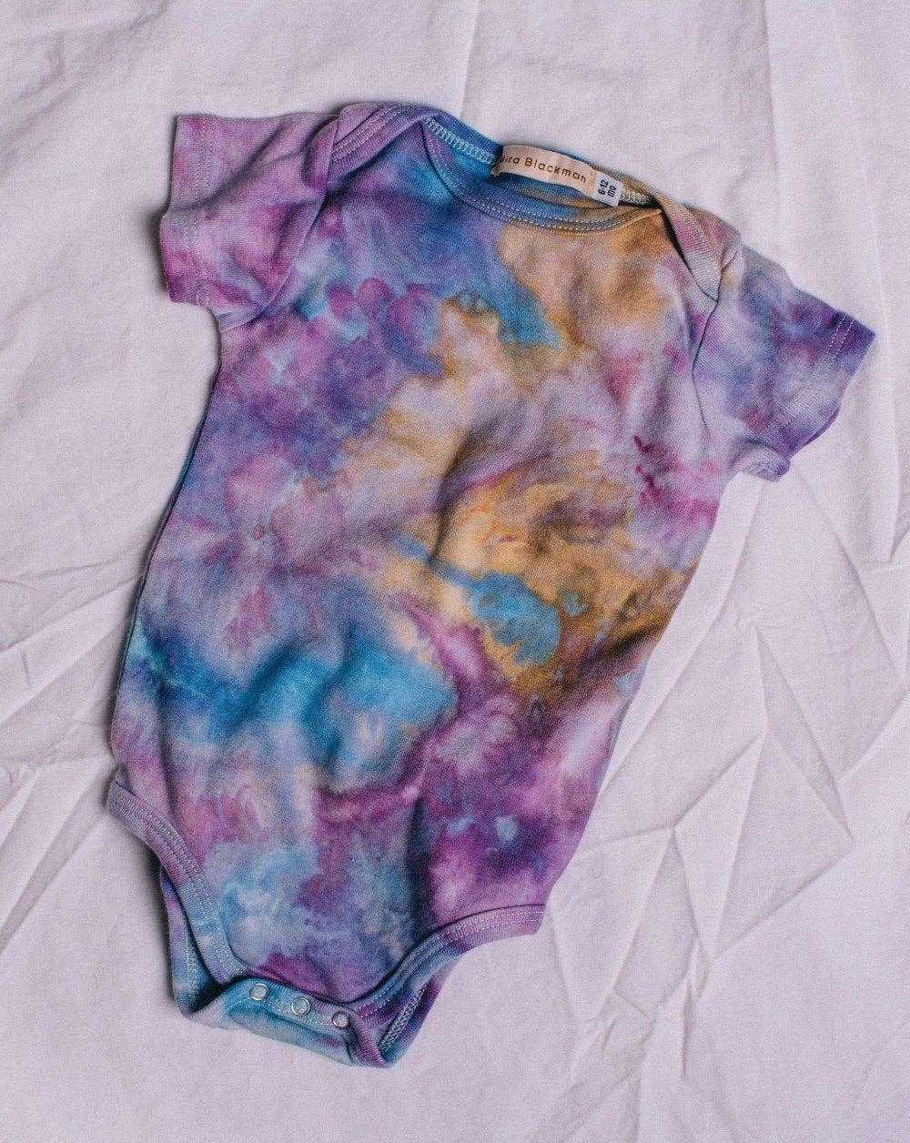 Organic Cotton Baby Onesies, hand dyed