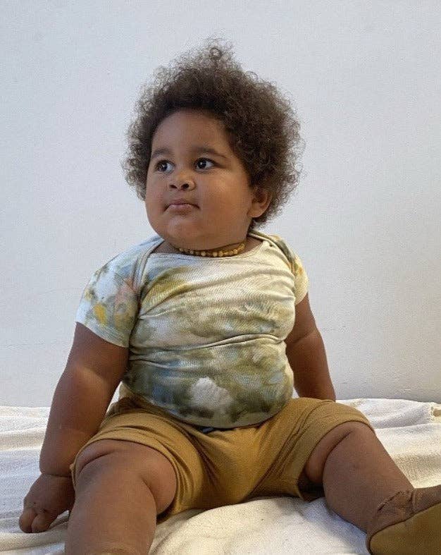 Organic Cotton Baby Onesies, hand dyed