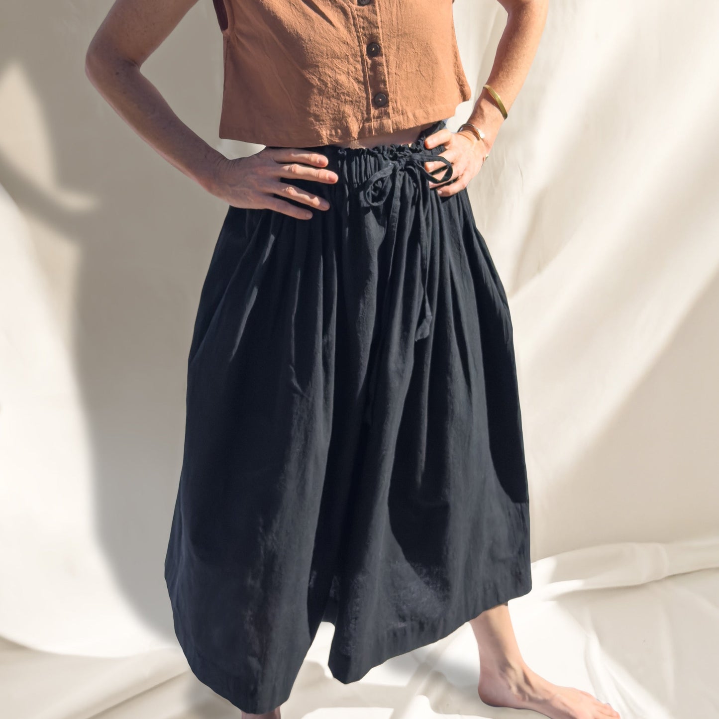 Padmasana Skirt/Dress, clay pink *botanical dye