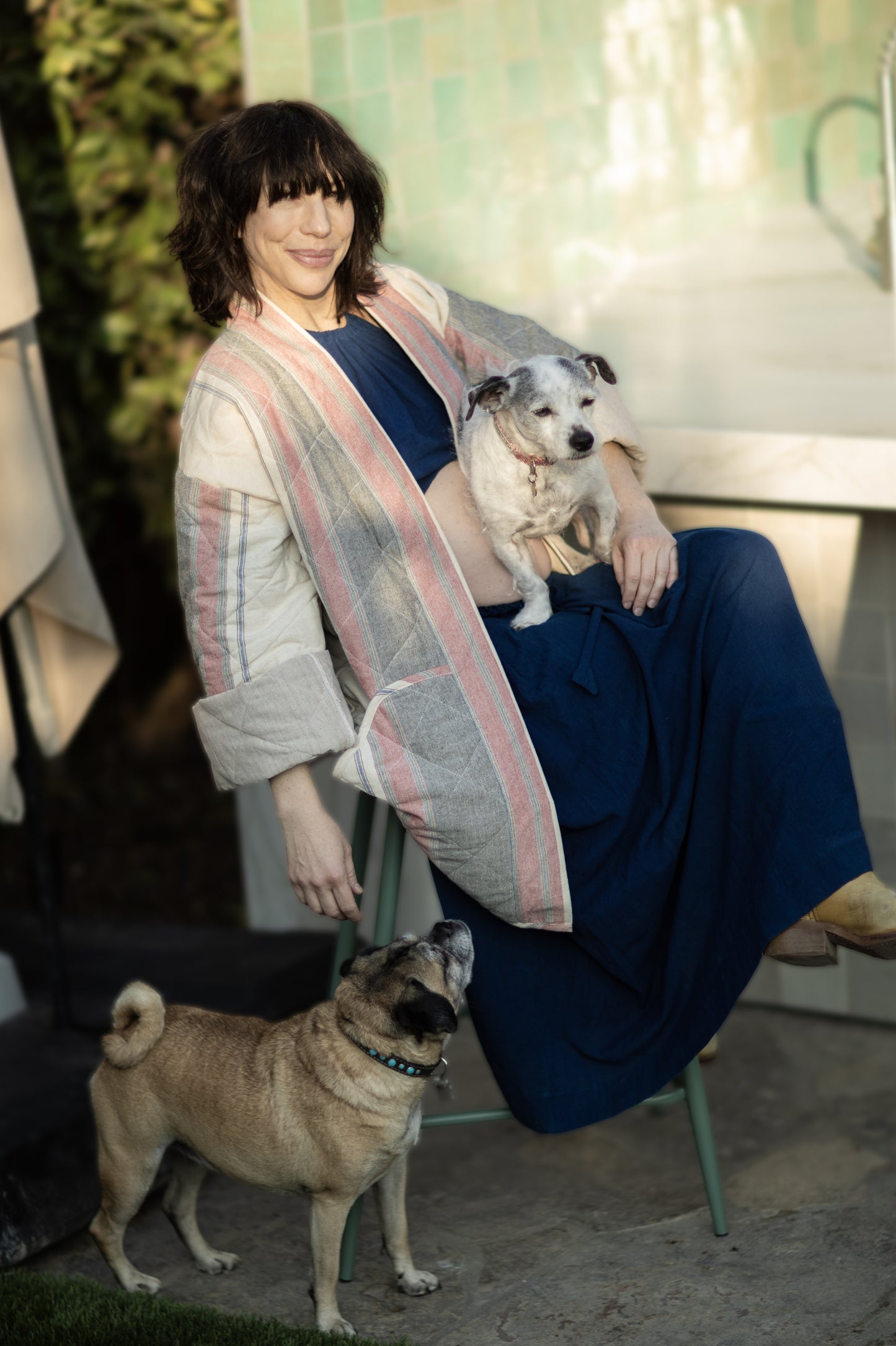 Nabina Quilted Jacket, stripes