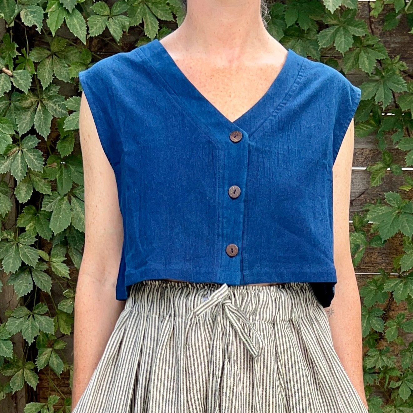 Aarti Reversible Top/Vest, cream