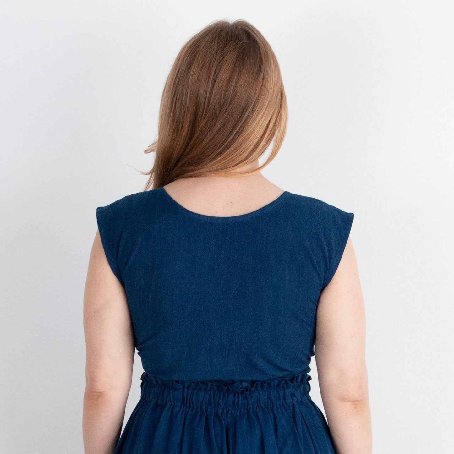 Simran Reversible Wrap Top, indigo *botanical dye