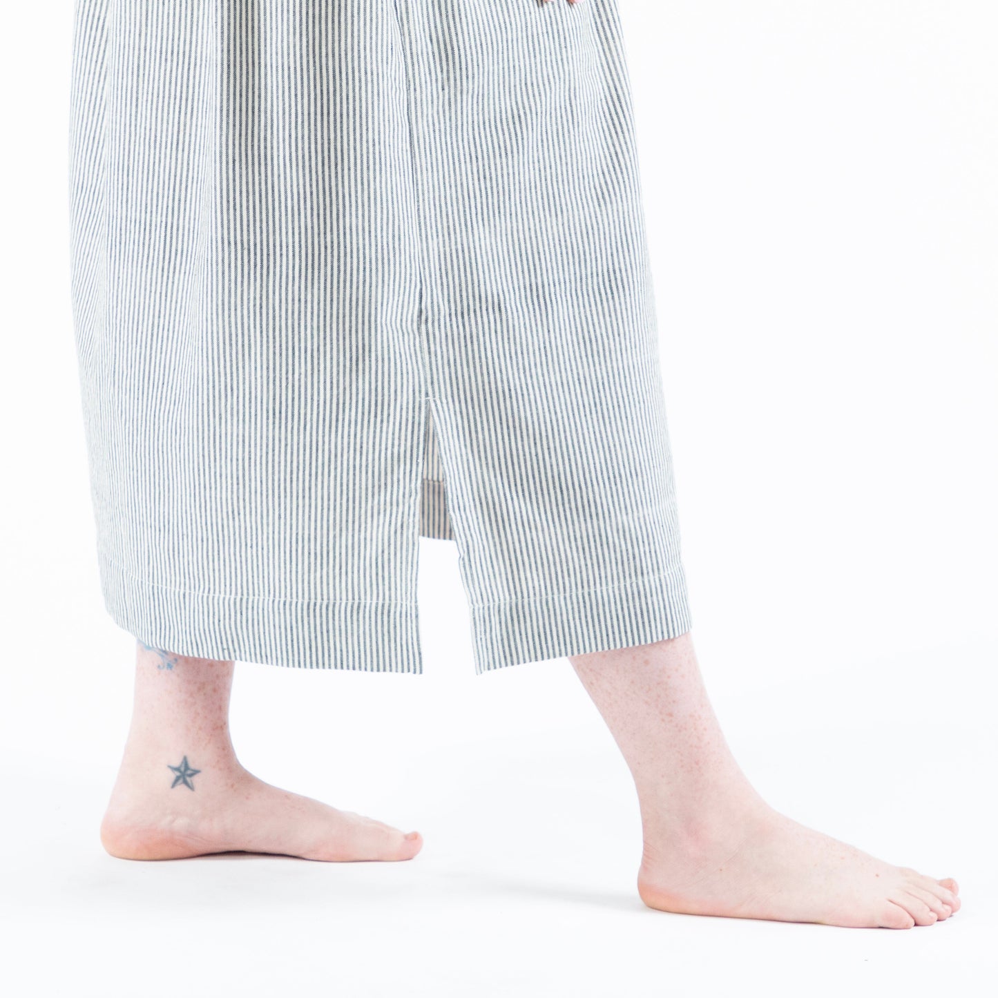 Padmasana Skirt/Dress, black & white pinstripe