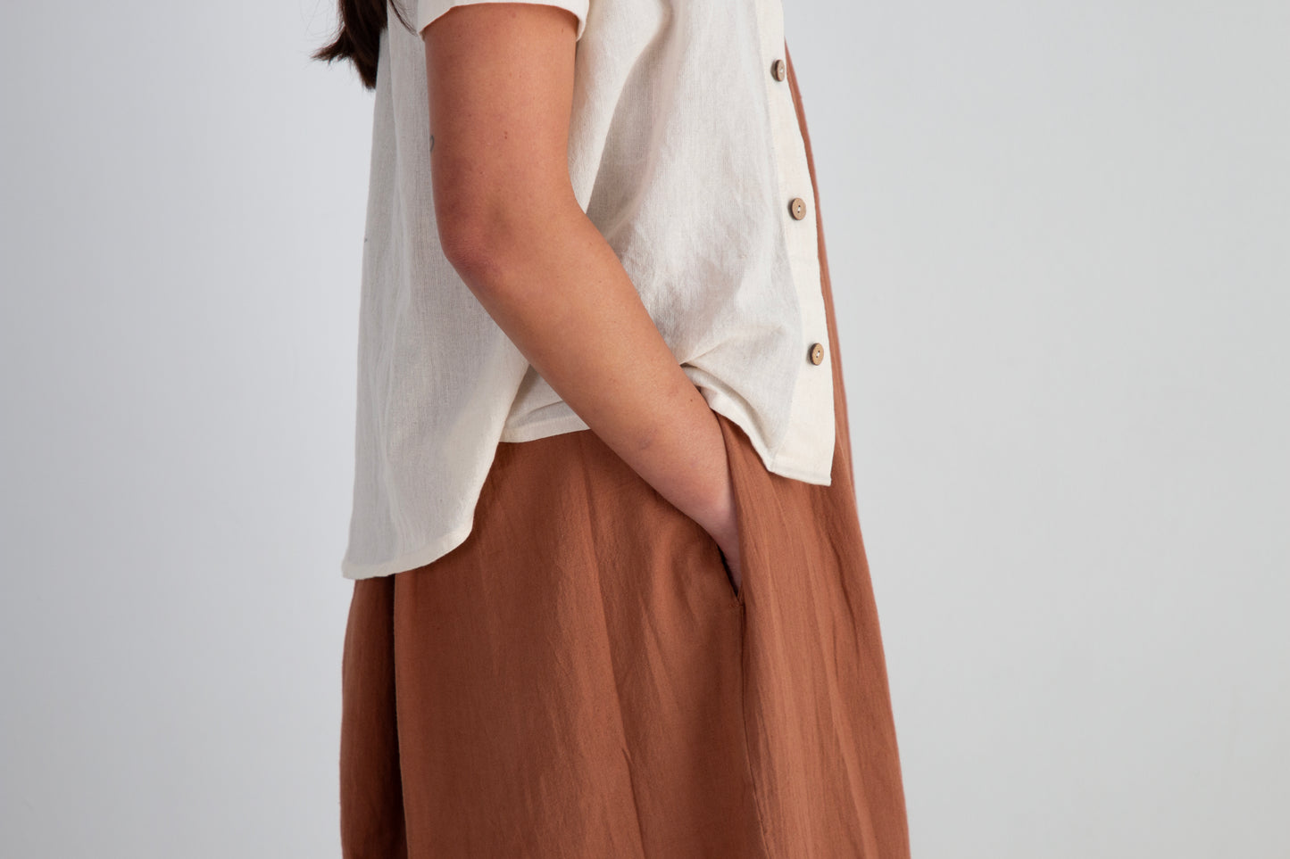 Anu Maxi Dress, rust *botanical dye