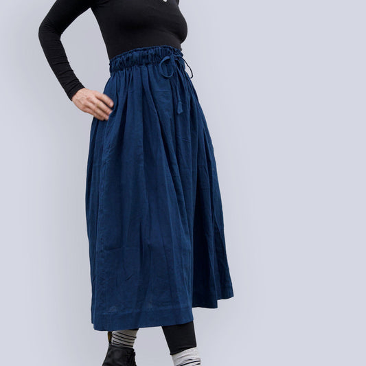 Padmasana Skirt/Dress, indigo *botanical dye