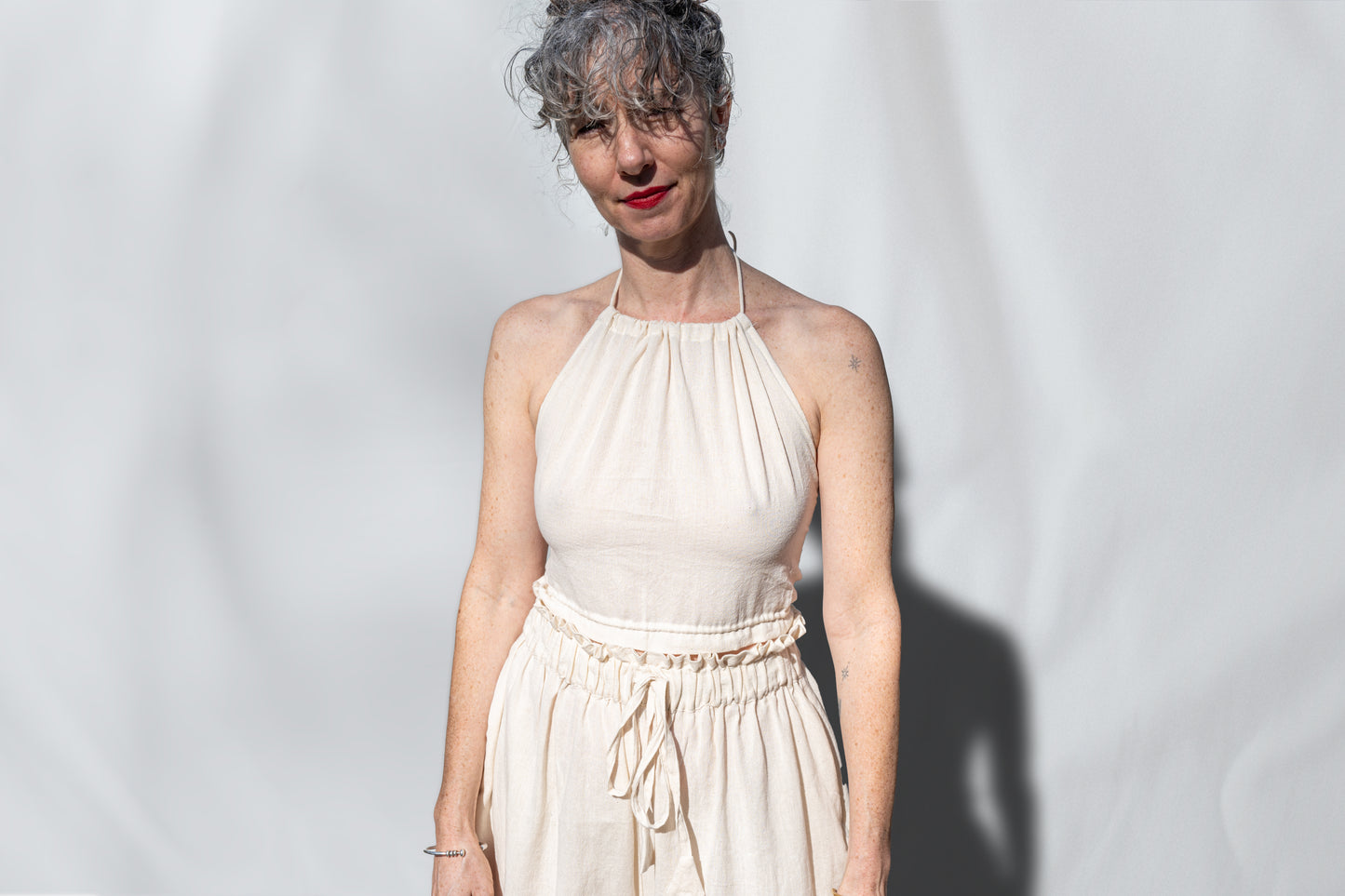 Patan Top, plum double dye