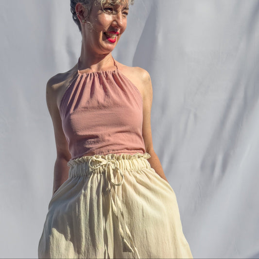 Patan Top, clay pink *botanical dye