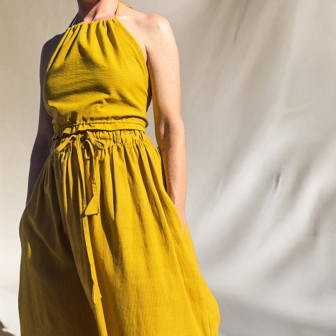 Patan Top, red orange double dye